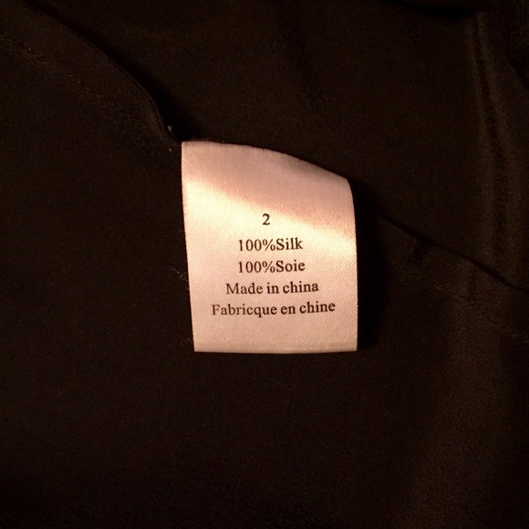 Anthropologie “Laurel” Black Silk Dress w/ Ribbon - Picture 8 of 8